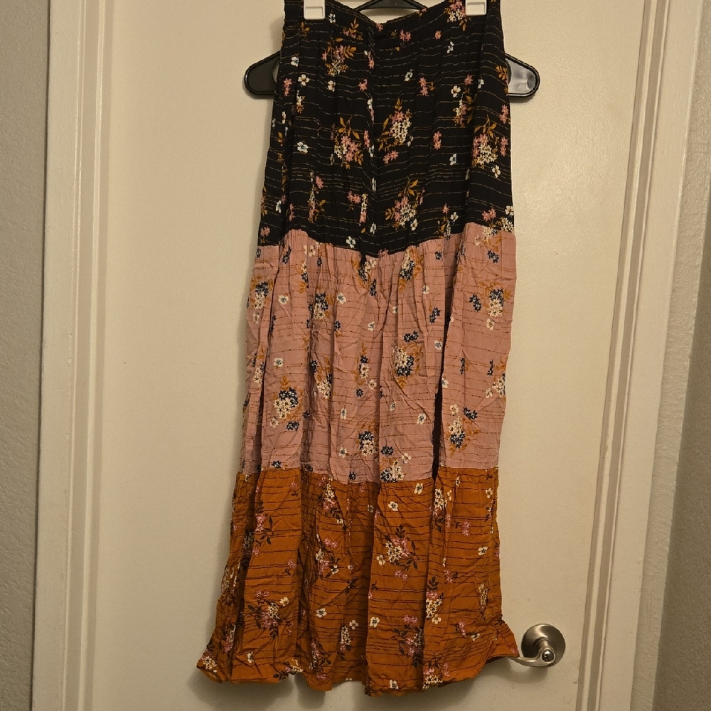 DR2 Black and Pink Floral Dress